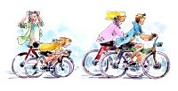 biciklizők